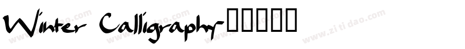 Winter Calligraphy字体转换